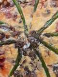 Quiche de Espargos, Cogumelos e Bacon