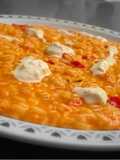 Risotto al peperone rosso e stracciatella 🌶 🧀