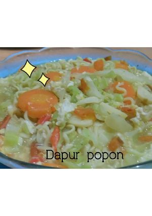 Foto resep Mie kuah syedap soto ala popon