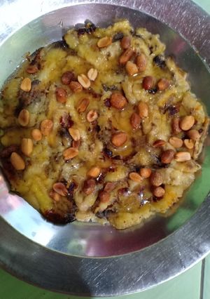 Foto resep #5resepterbaruku pisang penyet siram madu kacang