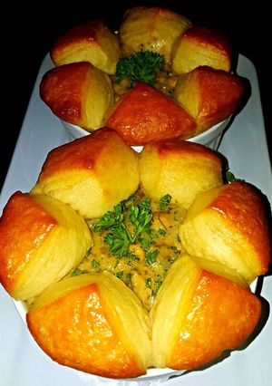 A picture of Mike's Turkey Pot Pies.