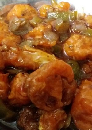 A picture of Cauliflower Manchurian.
