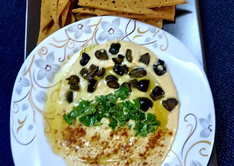 Recipe of Speedy Hummus and lavash