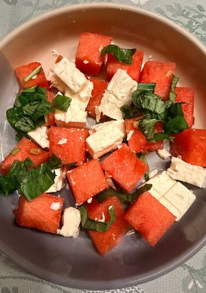 Una foto de Ensalada de sandía