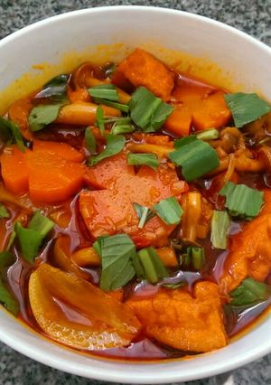 Hình của món Đậu Hủ Kho Sả (Món Chay).