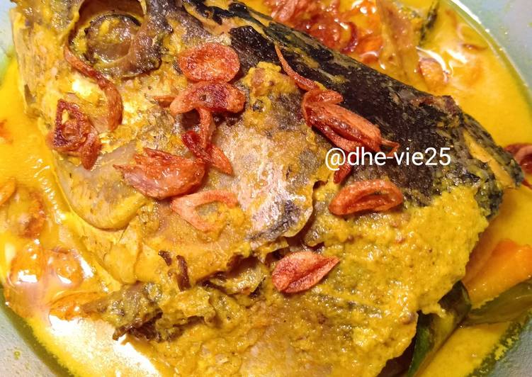 Langkah mengolah Gulai kepala ikan Lezat