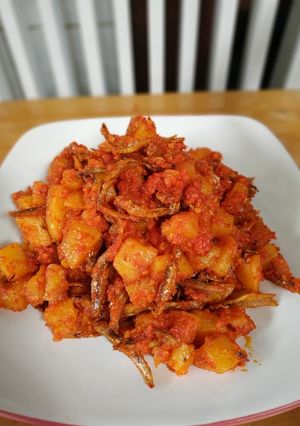 Foto resep Kentang teri balado
