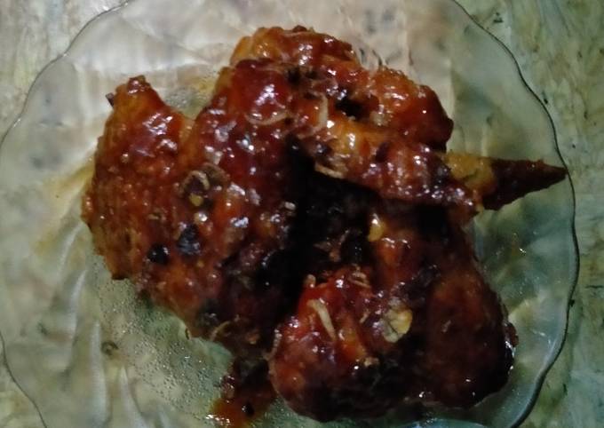 Chicken wings pedas manis