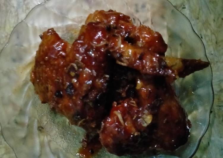 Langkah memasak Chicken wings pedas manis Lezat