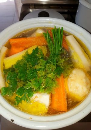 Húsleves lépésről lépésre recept fotója
