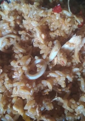 Foto resep Nasi goreng seafood🦐🦑