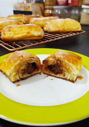 Una foto de Pain au chocolat - Facturas rellenas de chocolate