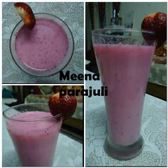 A picture of Strawberry shake.