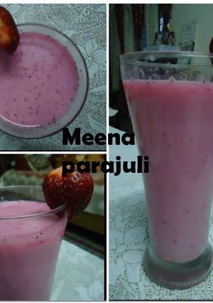 A picture of Strawberry shake.