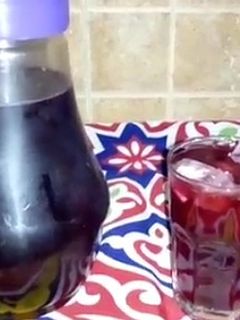صورة لوصفة التمر الهندي بالكركديه