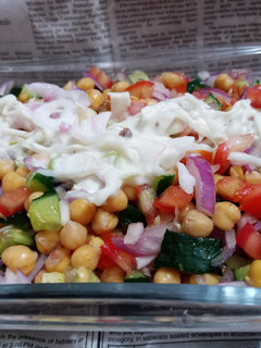 A picture of Rainbow salad.