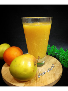 عکسی از دستور اسموتی سیب و پرتقال