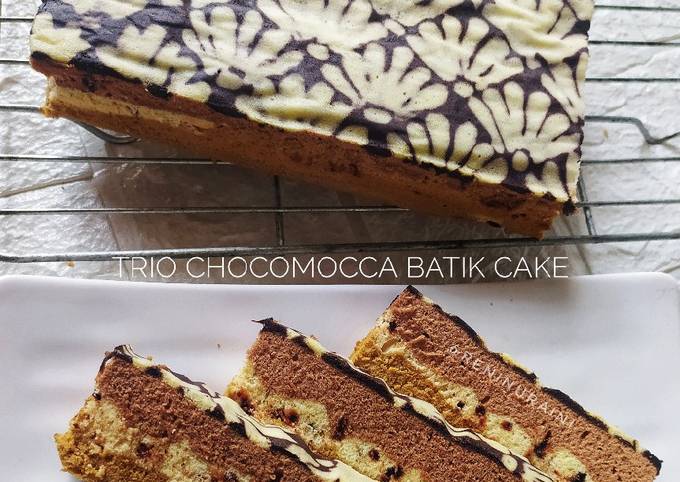 Resep Trio Chocomocca Batik Cake Oleh Reni Nuraini Cookpad