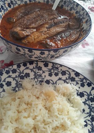 عکسی از دستور خورش قیمه بادمجان 😋