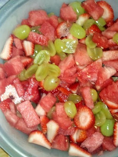 A picture of fruit salad.