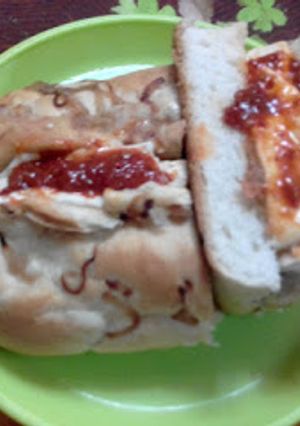 A picture of Paneer hot dog recipe.