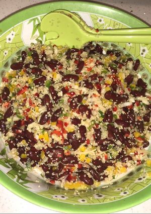 Una foto de Ensalada de porotos rojos