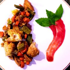 A picture of 9-cup mix veg curry 😋.