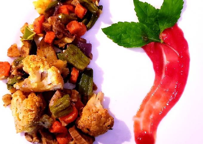 9-cup mix veg curry ๐