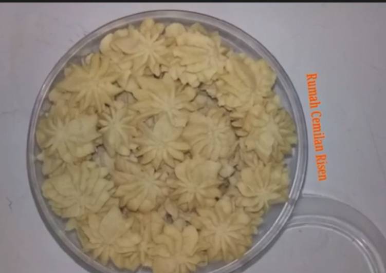 Resep @MANTAP Kue Semprit 3 Bahan menu kue harian