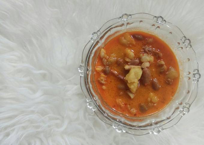 Bagaimana Membuat Gulai kacang merah, Lezat Sekali