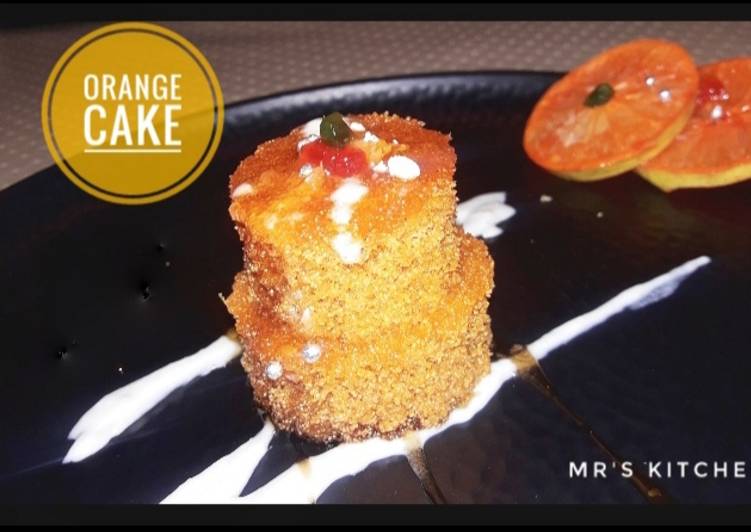 Orange marmled mini cake