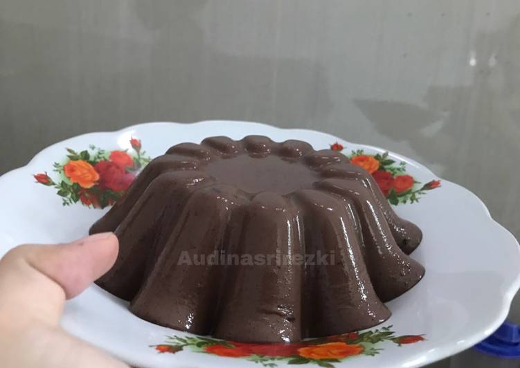 Puding cokelat nutrijel