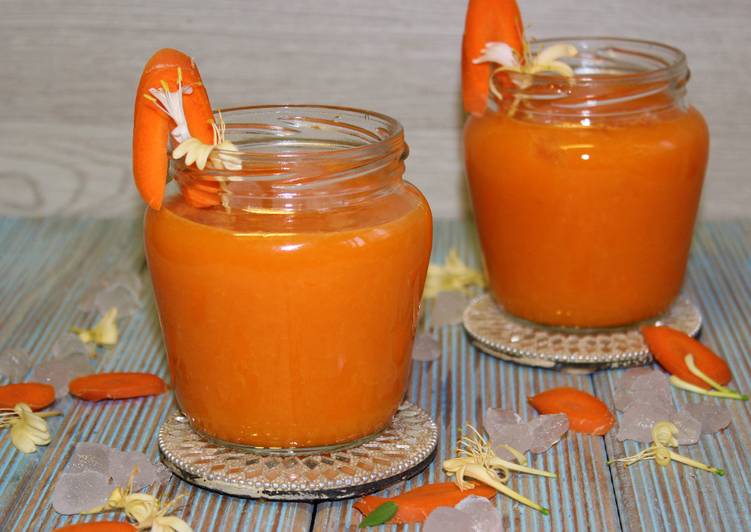 Smoothie de zanahoria, naranja y piña