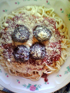 A picture of Spaghetti and Italian Meatballs.