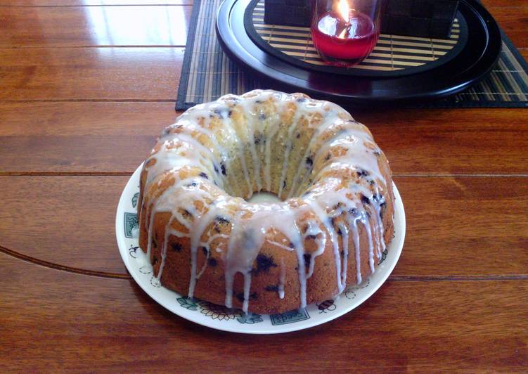 Simple Way to Prepare Homemade best lemon blueberry bundt cake