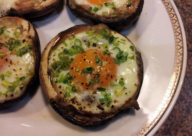 Bbq mushroom eggs