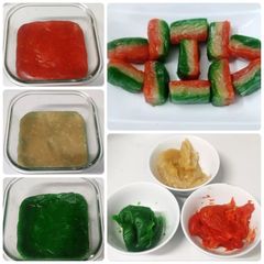 A picture of Tricolour burfi.