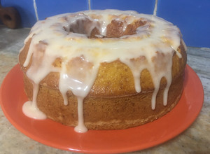 Una foto de Torta de mandarina en licuadora