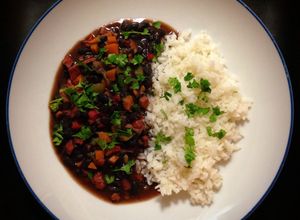 Foto principal de Porotos o frijoles multicolores con arroz