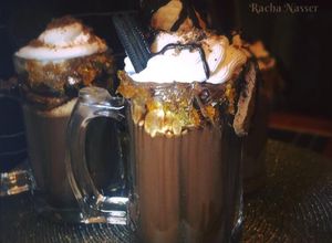 صورة لوصفة Milk shake hot chocolate شراب الشوكولا الساخن