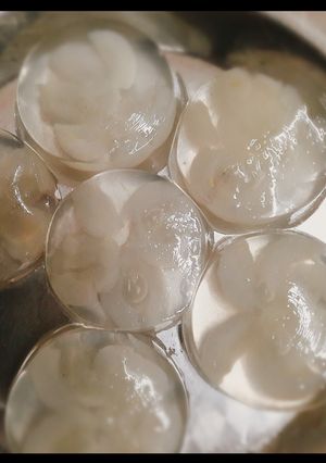 Hình của món Rau câu nhãn.