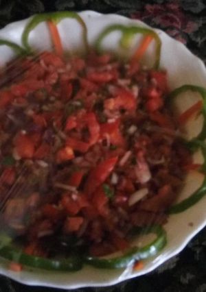 A picture of Kachumbari#myfavouritemeal.