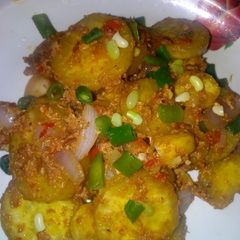 A picture of Stir-fry sweet potato.