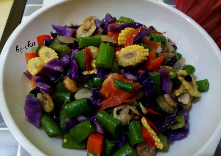 Langkah Mudah untuk Menyiapkan Cah Sayur Warna Warni 🌈, Lezat Sekali