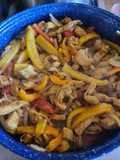 Fajitas de pollo (con el marinado original de las fajitas)
