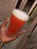Watermelon and orange juice