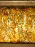 Buffalo chicken pull apart bread