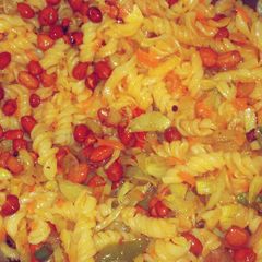 A picture of Spicy and yummy pasta.
