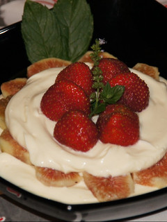 Una foto de Higos con crema de mascarpone