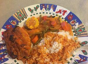 Una foto de Pechuga rellena de queso y espárragos en salsa de vodka